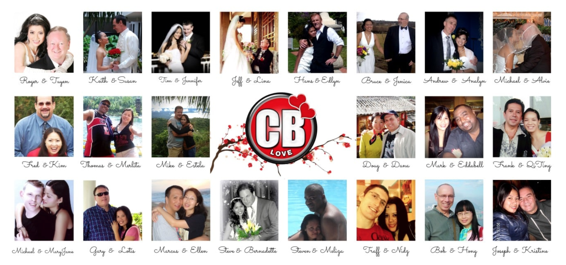 Cherry Blossoms happy couple