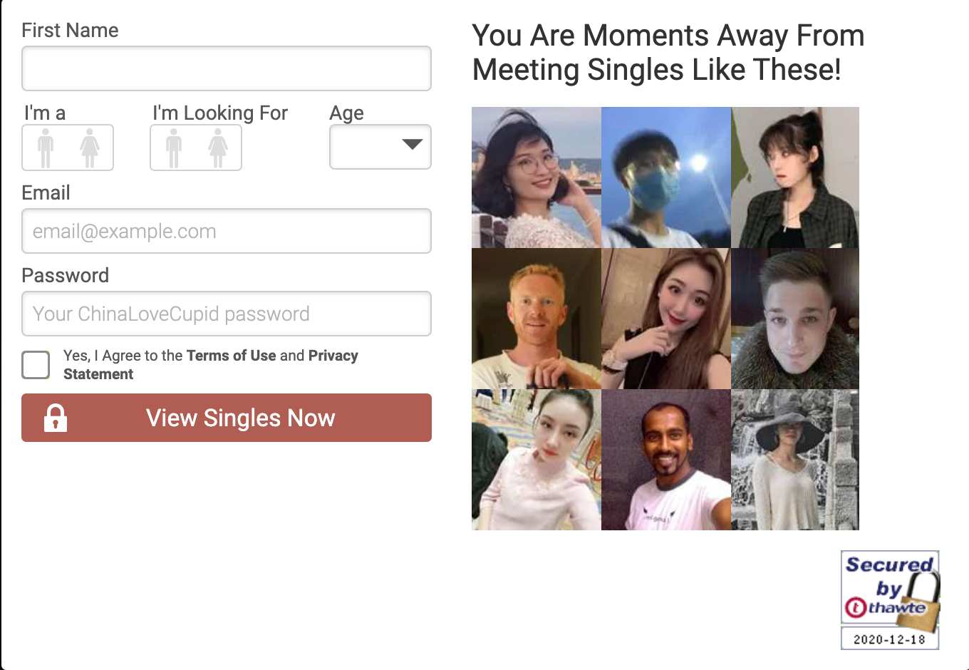 ChinaLoveCupid create account