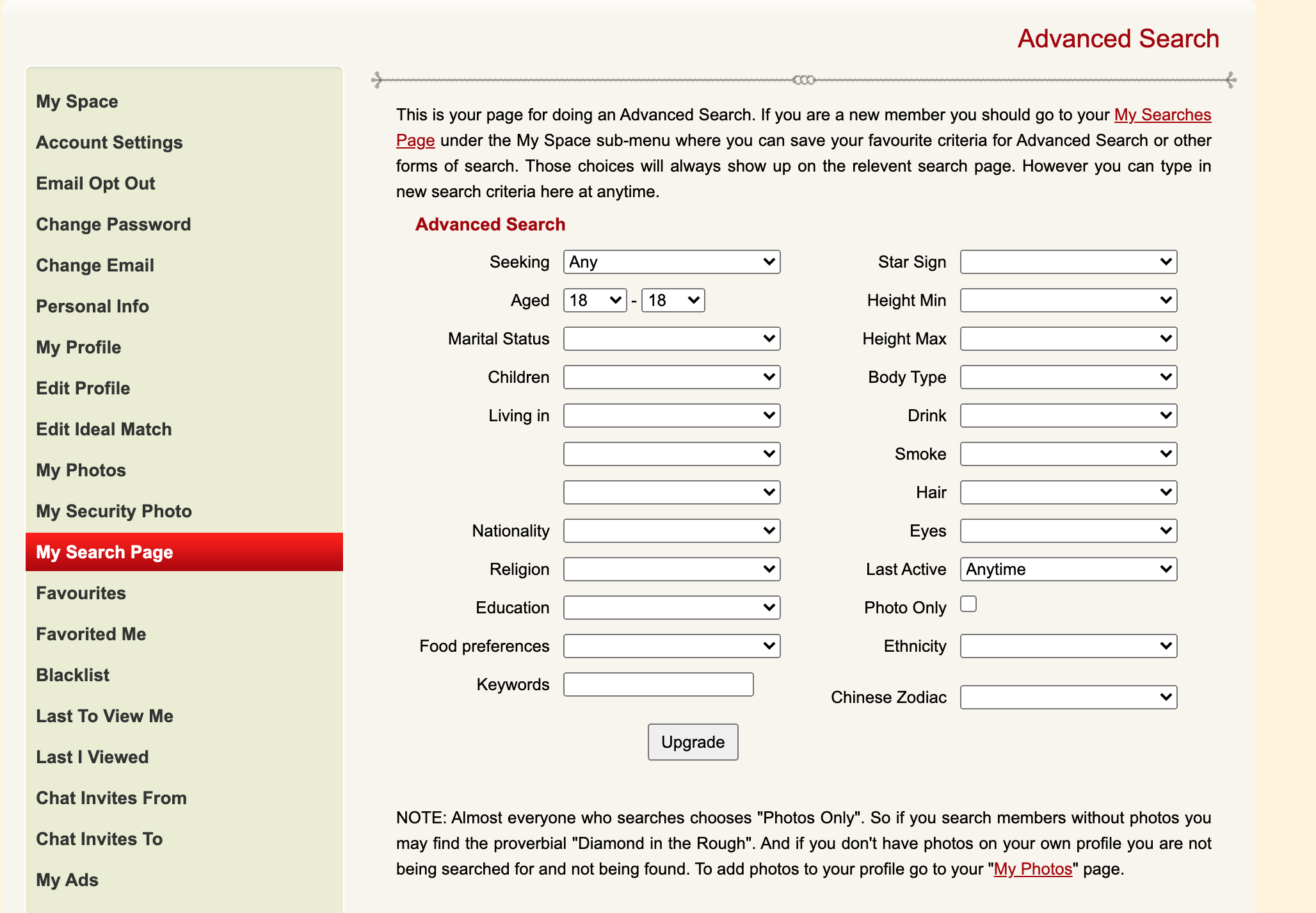 ChinaLoveMatch search