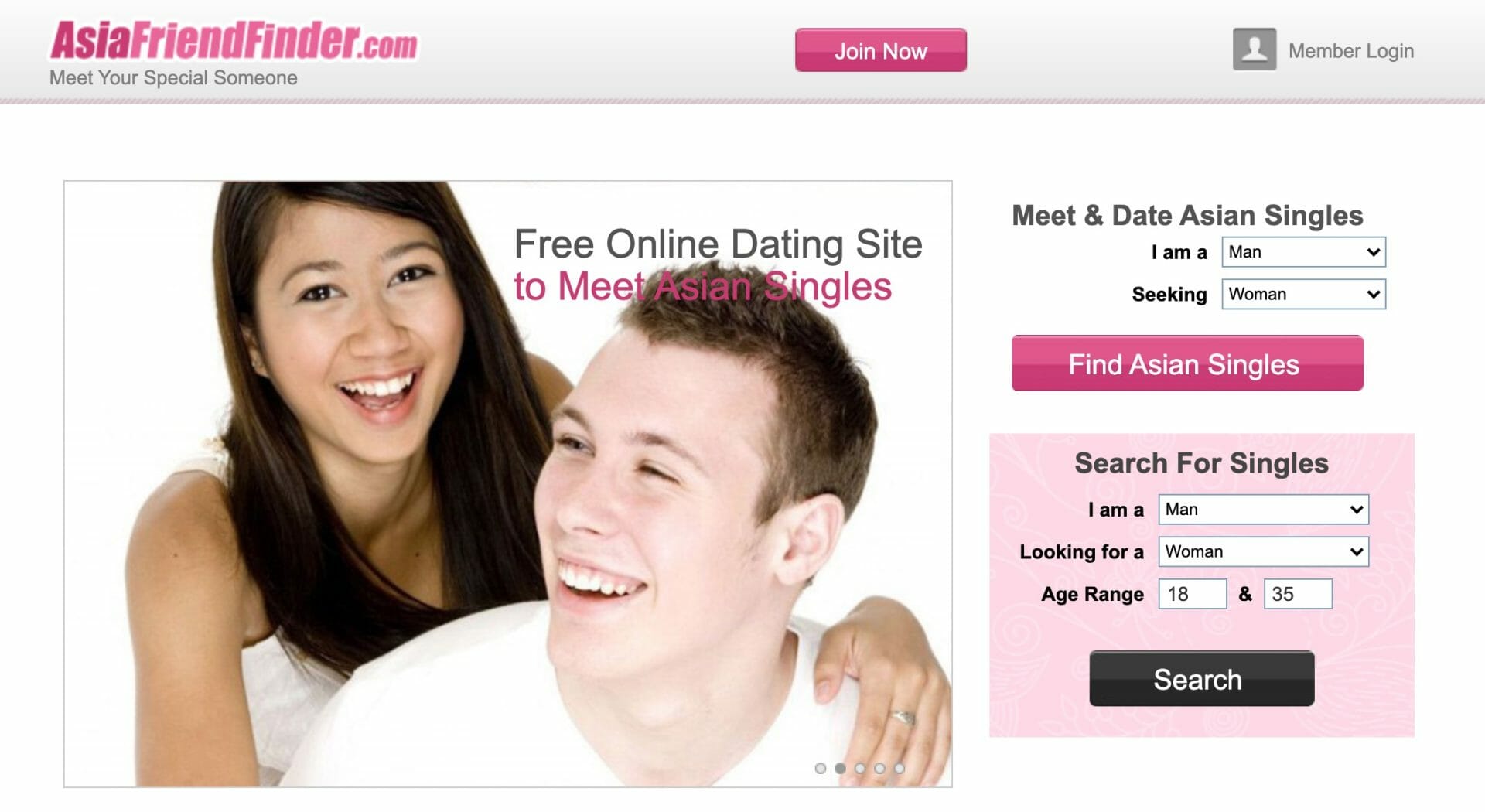 AsiaFriendFinder main page