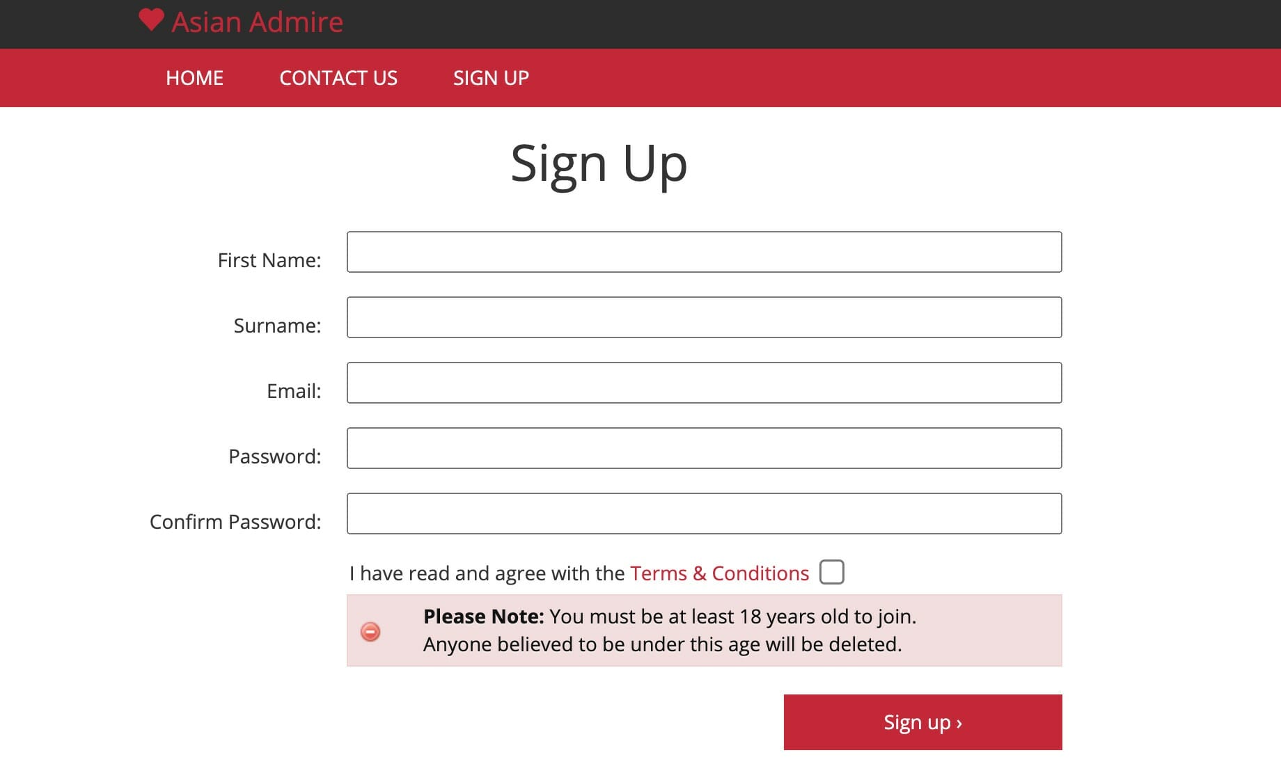 AsianAdmire create account