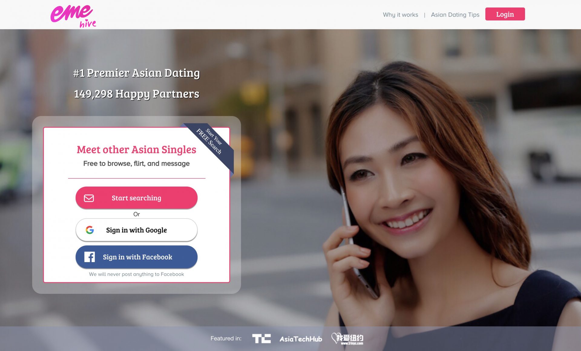 EastMeetEast main page